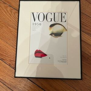 Vogue 1950 Framed Art Print - Black and White